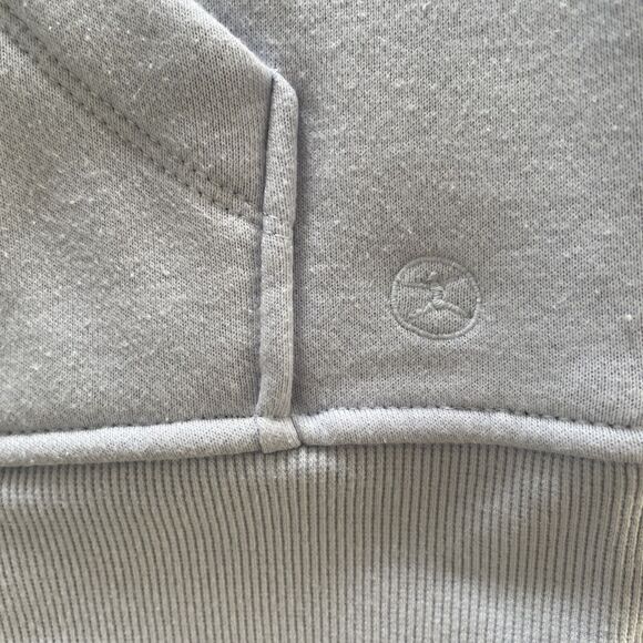 Danskin‎ Mixed Rib Half Zip Jacket LARGE Women's Pullover Halogen Baby Blue - Picture 7 of 10